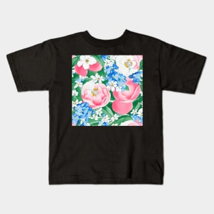 Roses nd forgetmenots Kids T-Shirt